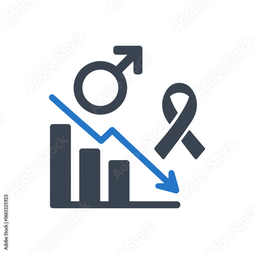 Male Health Decline Icon