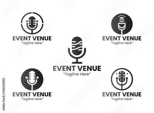 5 Venue Logo Set Creative Professional Place Branding