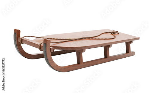 Quadro su tela Classic wooden sled with pull rope
