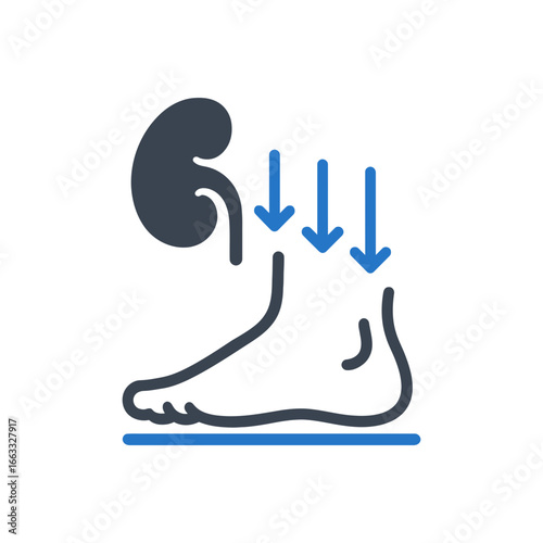 Kidney Failure Swelling Icon