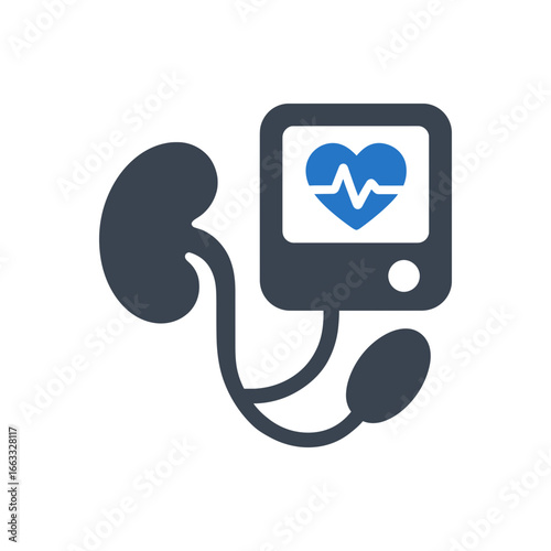 Kidney Blood Pressure Icon