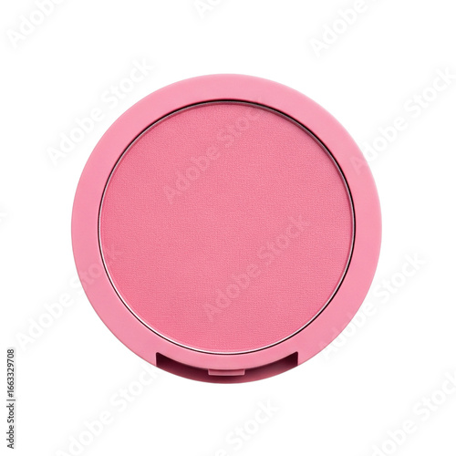 Obraz na plátně Pink pressed powder blush makeup compact