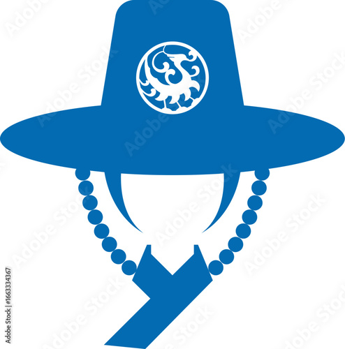 한국 전통 남녀 상징 디자인