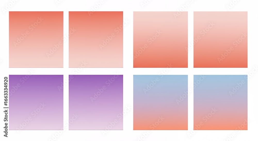 Fototapeta premium Gradient color swatches set design resource