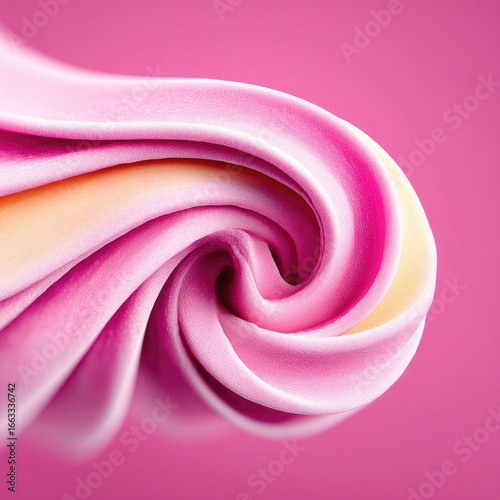 Pink And Orange Swirl Pattern With Smooth Rainbow Gradient