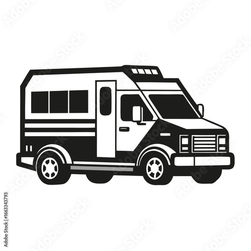 Wallpaper Mural Isolated car design of a unique police truck. Torontodigital.ca