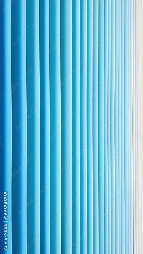 Obraz premium Blue vertical blinds abstract background minimalist modern design pattern