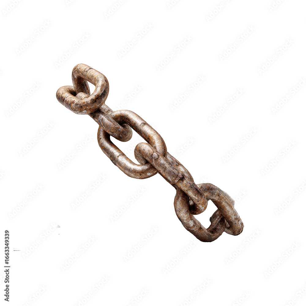 Obraz premium Rusty chain diagonally