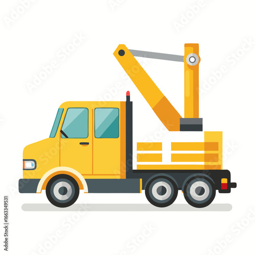 yellow dump truck