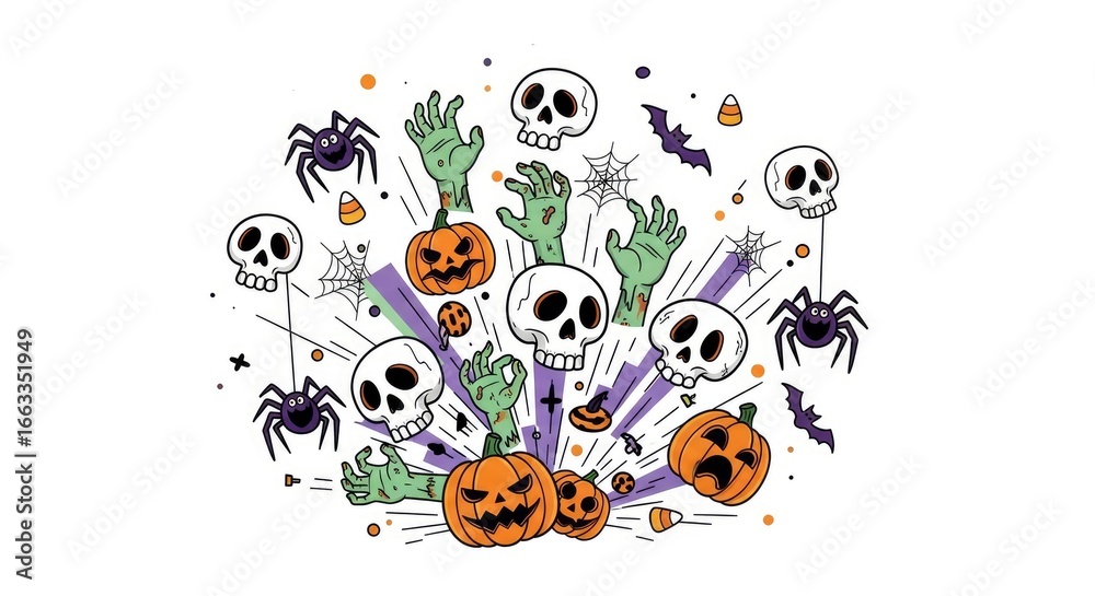 Fototapeta premium Halloween graphic design