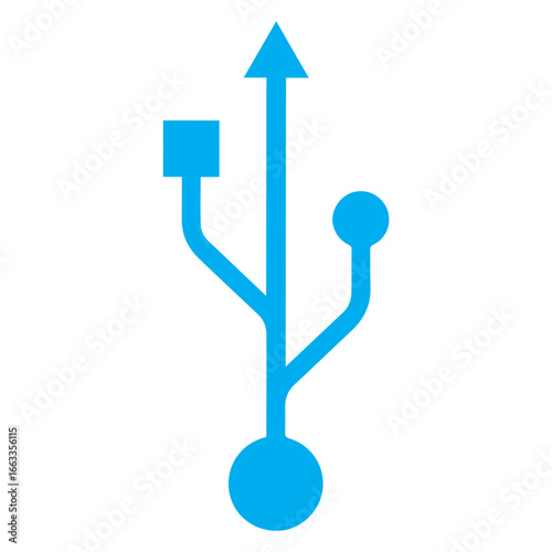 usb blue icon
