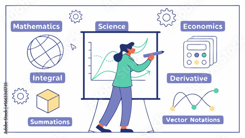 Educational Presentation with Mathematics Science and Economics Concepts.