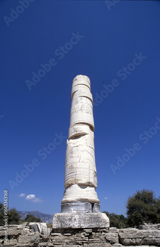Temple of goddess Hera, Hereion sanctuary on Samos island, Greece