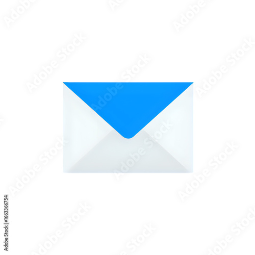 Free Download Email Icon:  Blue Envelope Graphic, Digital Communication Symbol, Messaging UI Element, Website Design Asset,  Clean Minimalist Vector Illustration - GFXLoad