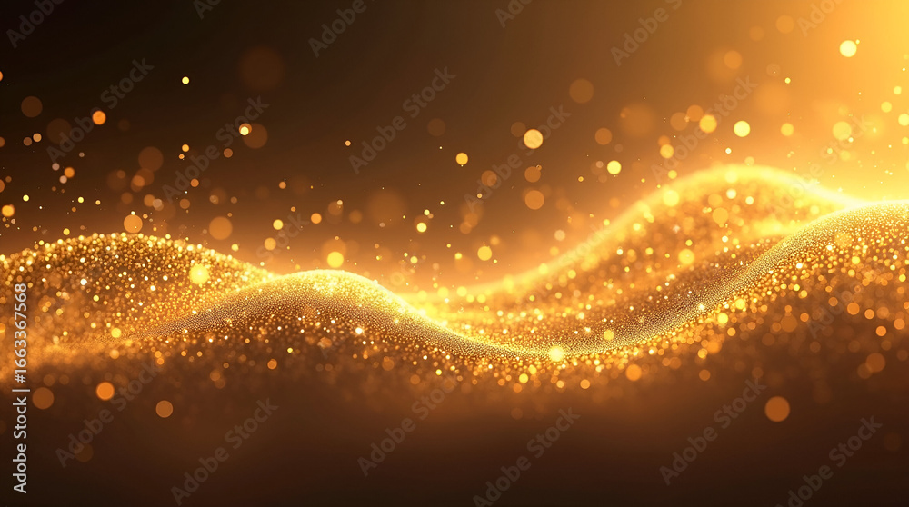 Obraz premium “Golden Sparkle Light Effect