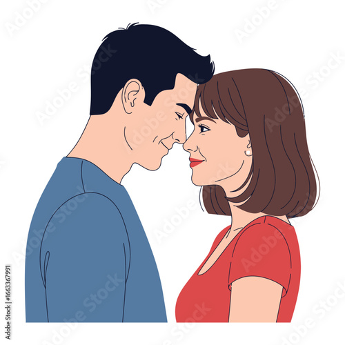 Tender Moment: A tender moment shared between a couple, as they find themselves locked in an embrace. the love and intimacy between them, the moment is one of deep connection, joy and commitment.