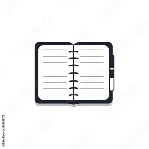 Black Spiral Notebook:  Organized Planning & Note-Taking