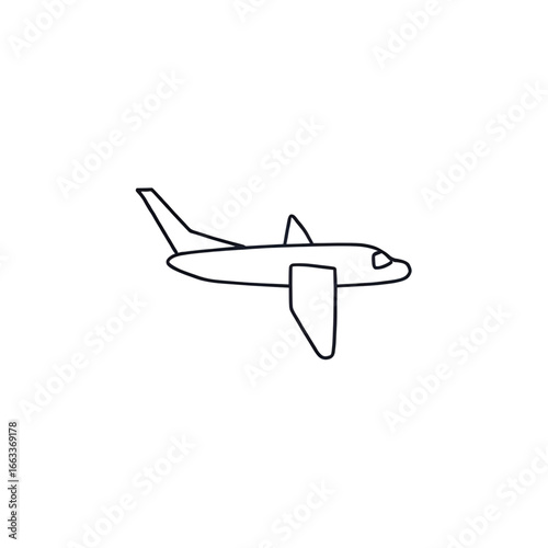 Airplane Silhouette: Night Flight, Travel, Journey, Airliner