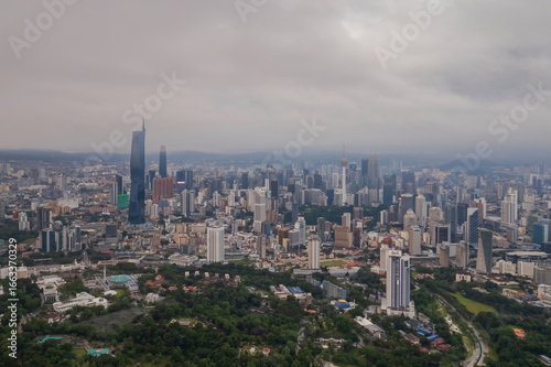 view of Kuala Lumpur's urban sprawl