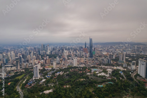 view of Kuala Lumpur's urban sprawl