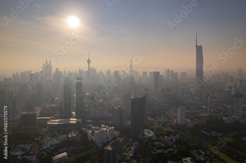 view of Kuala Lumpur's urban sprawl