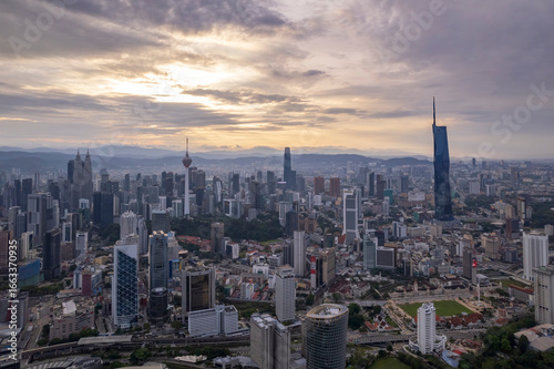 view of Kuala Lumpur's urban sprawl