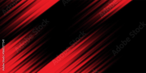 Halftone dots red and blue color pattern gradient grunge texture background. Dot pop art comic sport style vector illustration. modern background