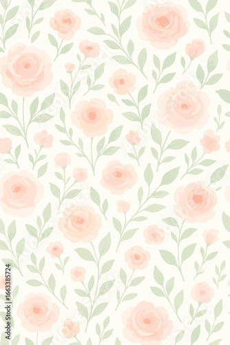 seamless pattern with roses