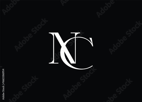 NC Abstract Letters Logo Monogram