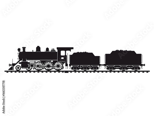 trains silhouette