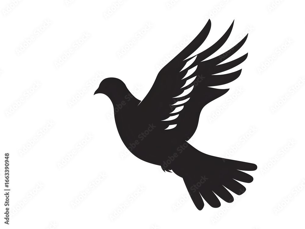 Fototapeta premium simple dove silhouette