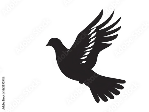simple dove silhouette