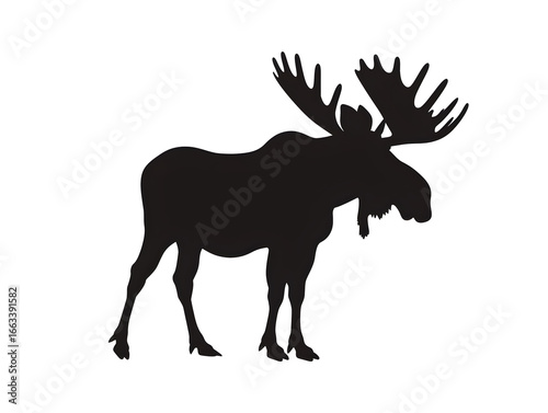 simple moose silhouette
