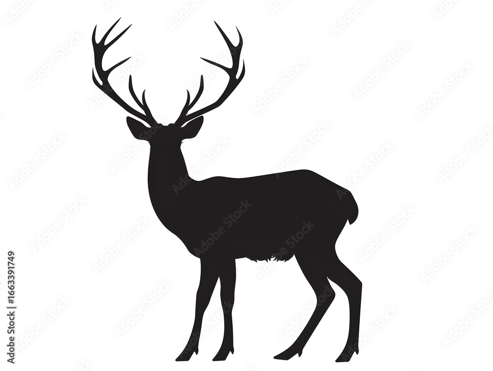 Fototapeta premium simple deer silhouette