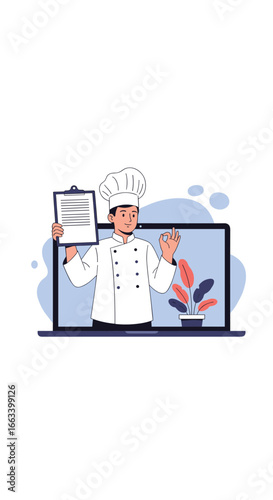 Online culinary education and professional chef training programs guiding food preparation skills