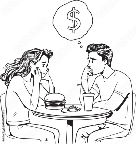 Unspoken Costs — a quiet meal with thoughts that drift toward money