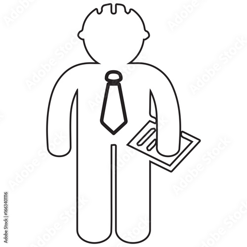 Supervisor line icon