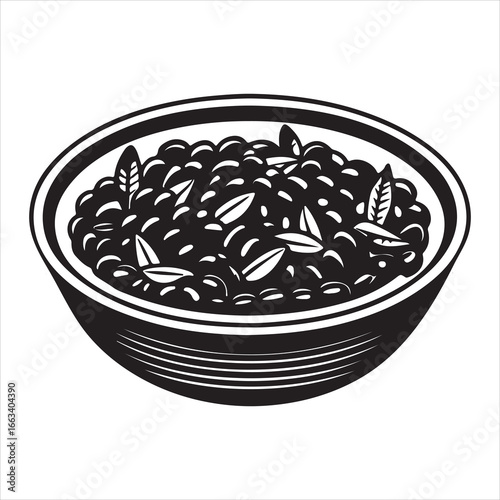 A Vibrant and Healthy Bean Salad, a Delicious and Nutritious Vegan Meal with a Mix of Colorful Beans, Corn, and Fresh Herbs in a Zesty Vinaigrette