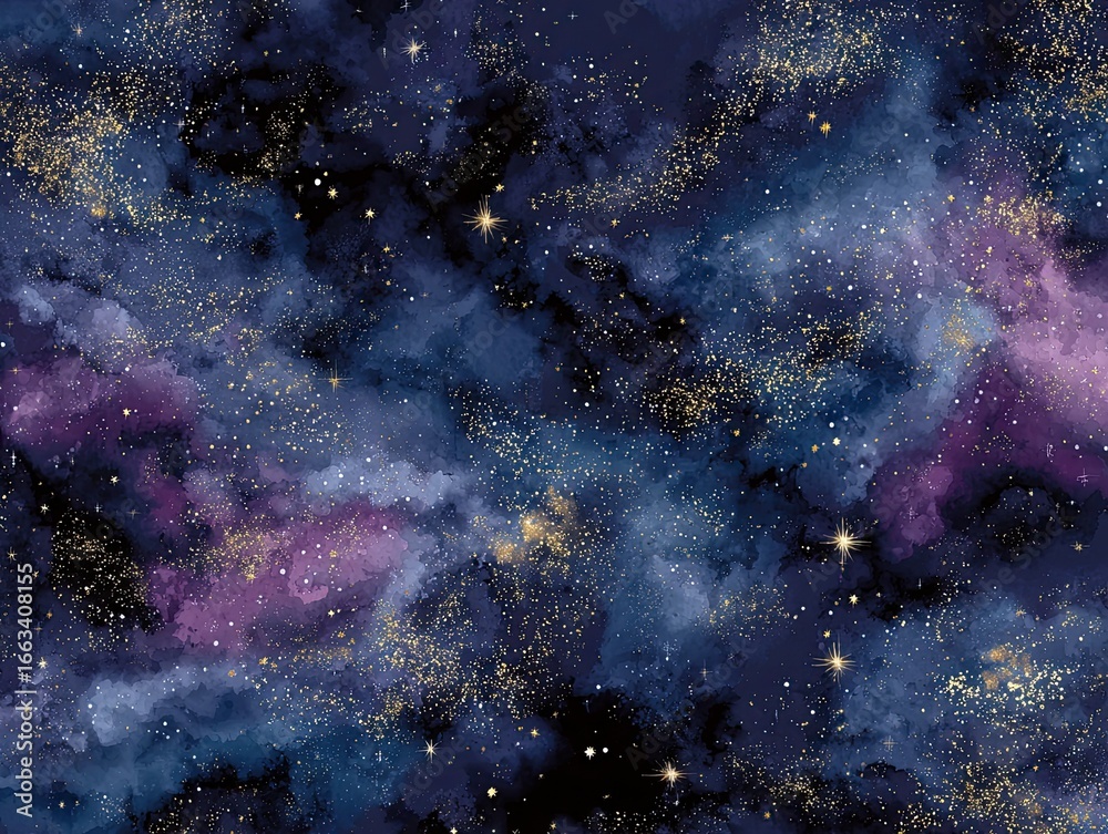 Obraz premium Abstract space galaxy pattern