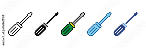 Screwdriver  Icon Element For Design