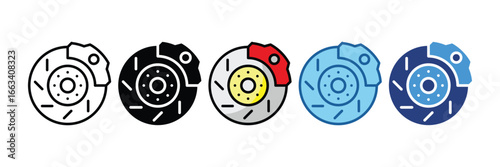 Brake Disc  Icon Element For Design