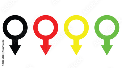 Map Pin Icon Element For Design vector eps10. Free Download Map Pin Icon Element For Design vector eps10. - GFXLoad