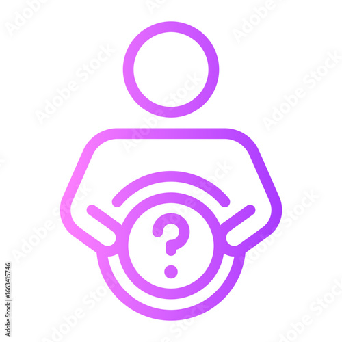 question gradient icon