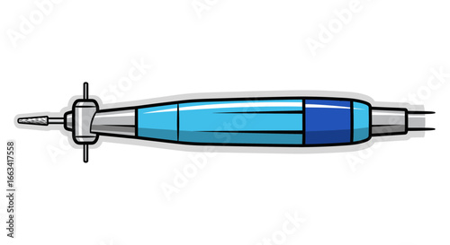 Dental Handpiece Illustration Precision Instrument for Oral Care