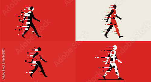 Man Running in the City