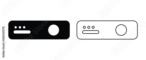 WebVector art of a router, a network device for internet connection, enabling wireless communication and data transfer, essential for home, office, and business use