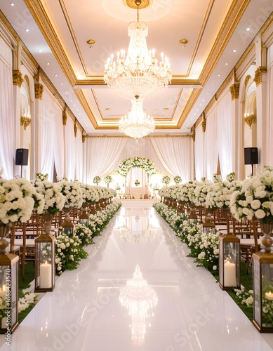 Grand wedding ceremony hall