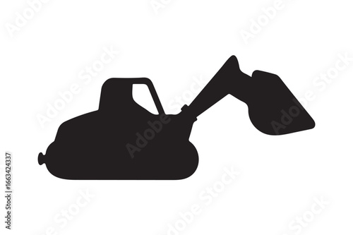 Backhoe silhouette. (1)