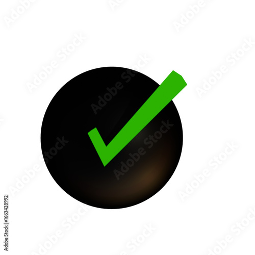 Green check mark PNG transparent images, green check mark on isolated on white 