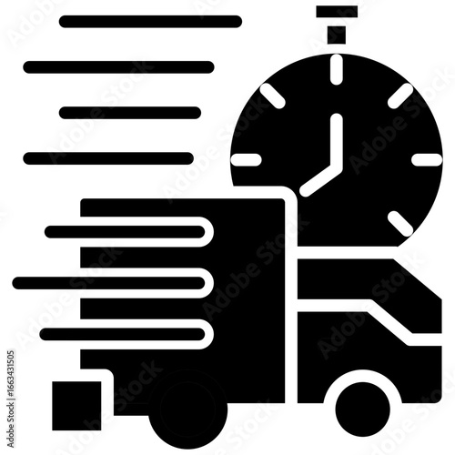 Express Courier glyph icon